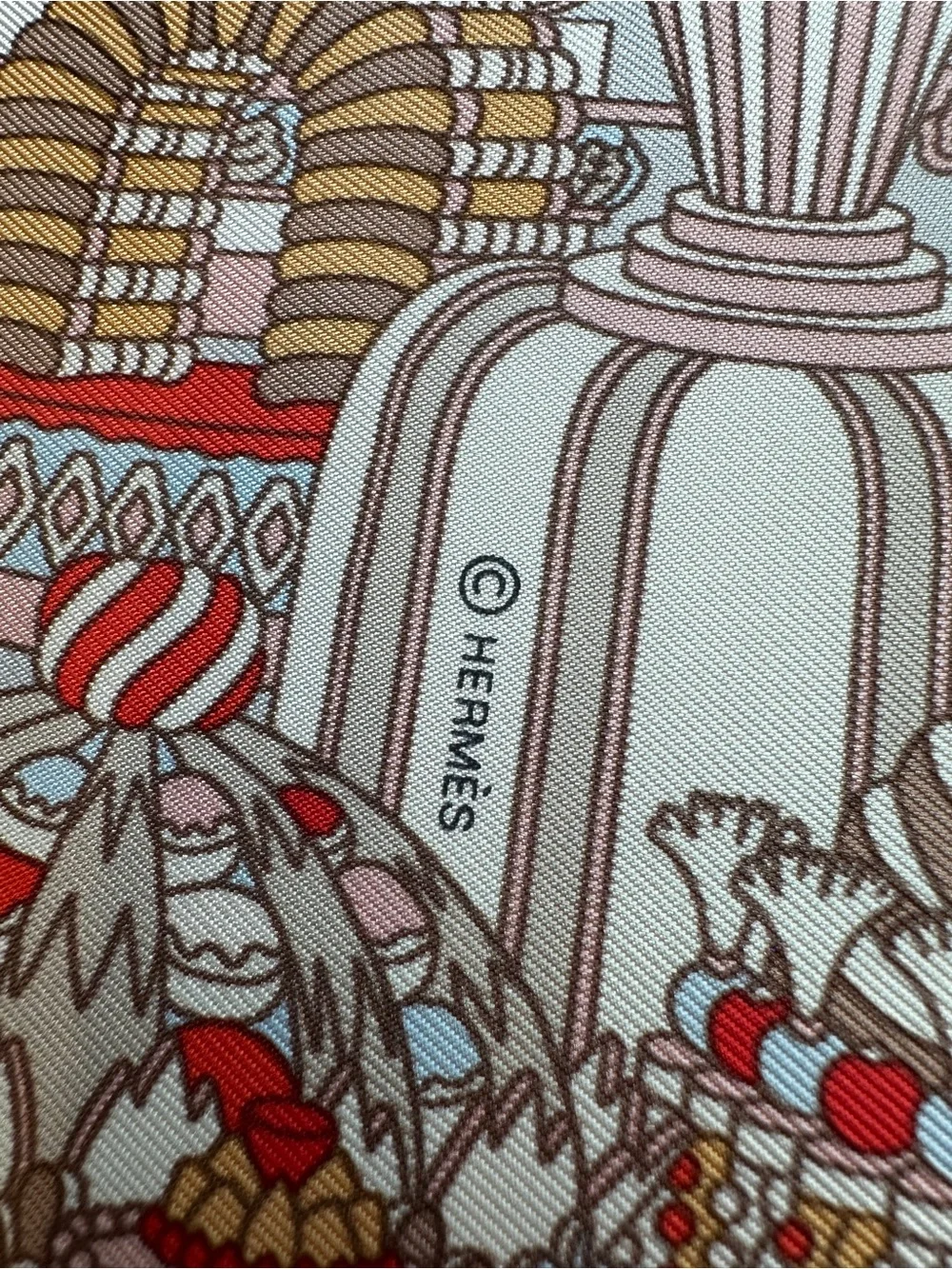 Hermes La Patisserie Francaise scarf 45